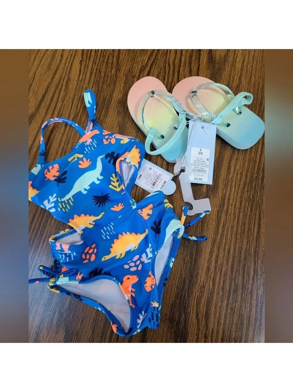 Infant Swimwear & Sandals Bundle 12M